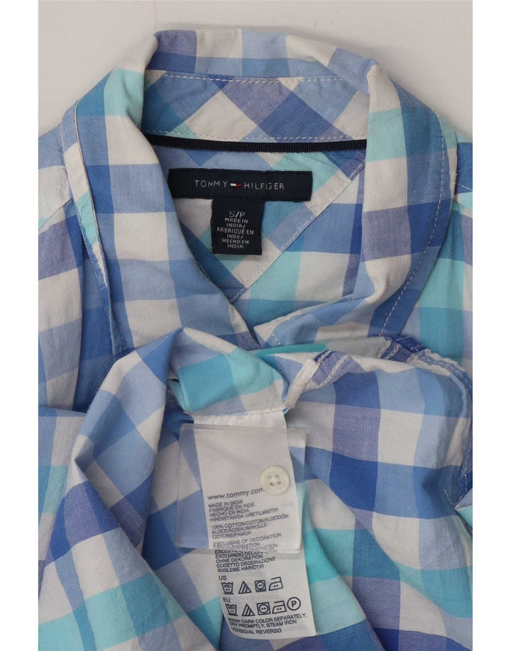 Tommy Hilfiger ženska košulja UK 10 Small Blue Gingham pamuk