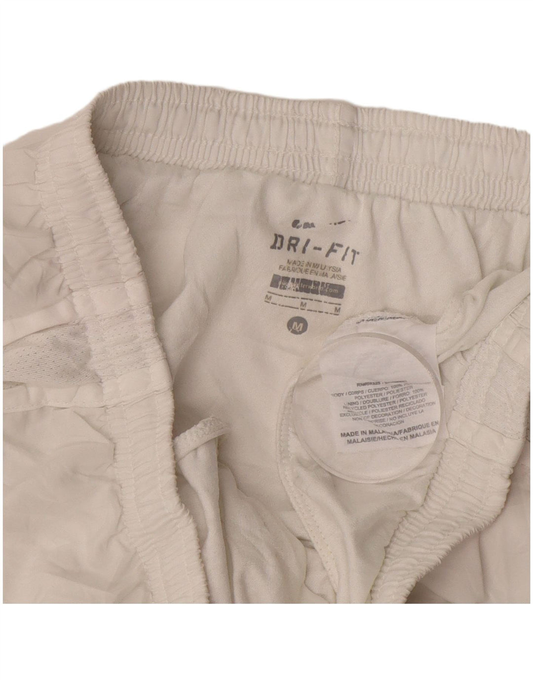 NIKE ženske kratke sportske hlače Dri Fit UK 14 Srednje bijeli poliester