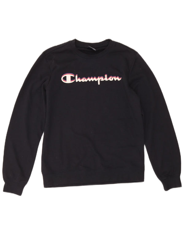 Champion Boys Graphic Sweatshirt Džemper 13-14 godina XL tamnoplavi pamuk