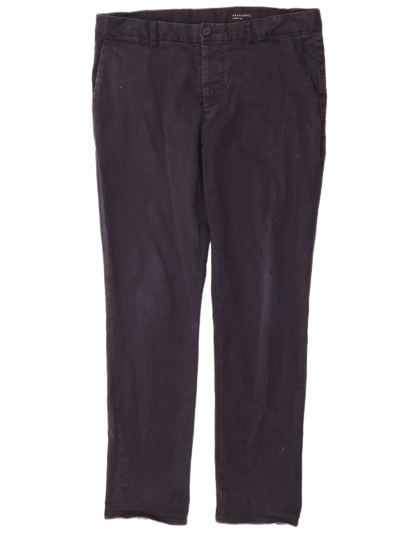 Muške uske chino hlače All Saints W36 L31 tamnoplave