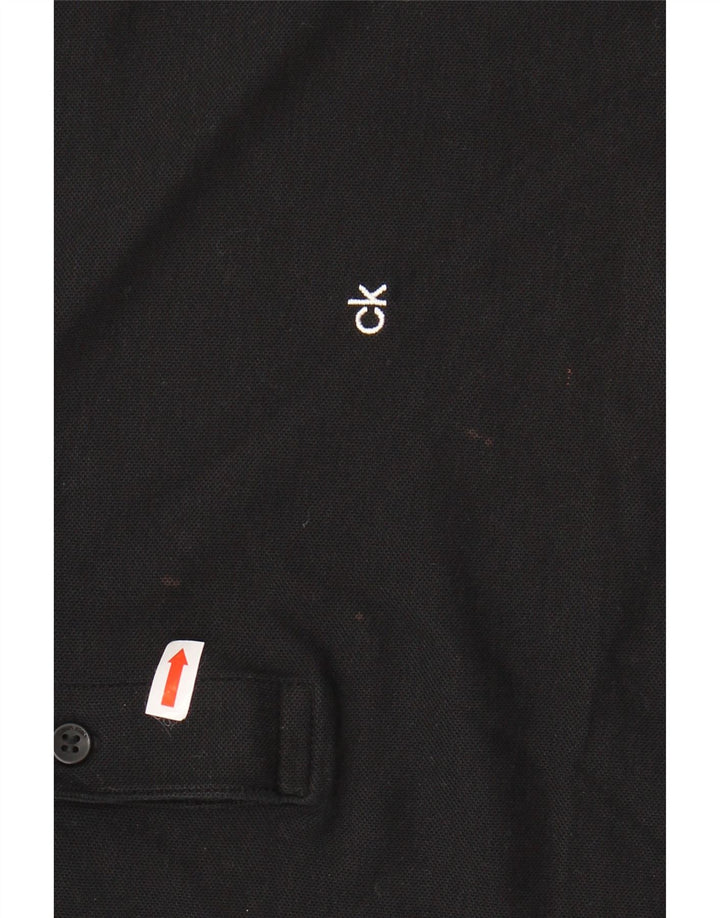 CALVIN KLEIN Muška polo majica Velika crna pamučna majica