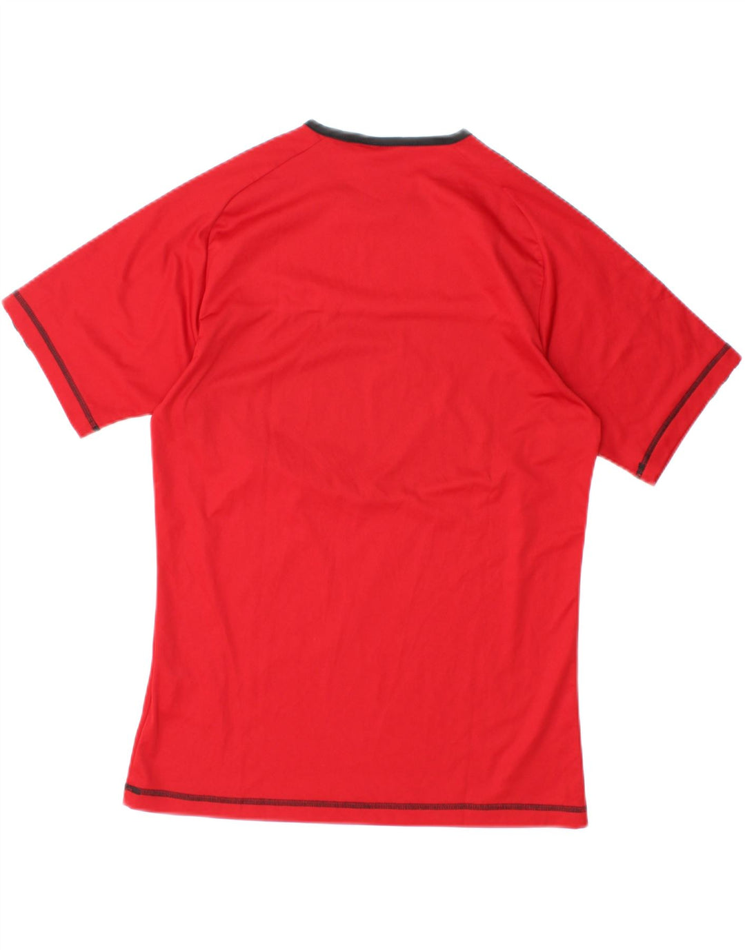 ADIDAS Mens Climalite T-Shirt Top XS Red Colourblock Polyester
