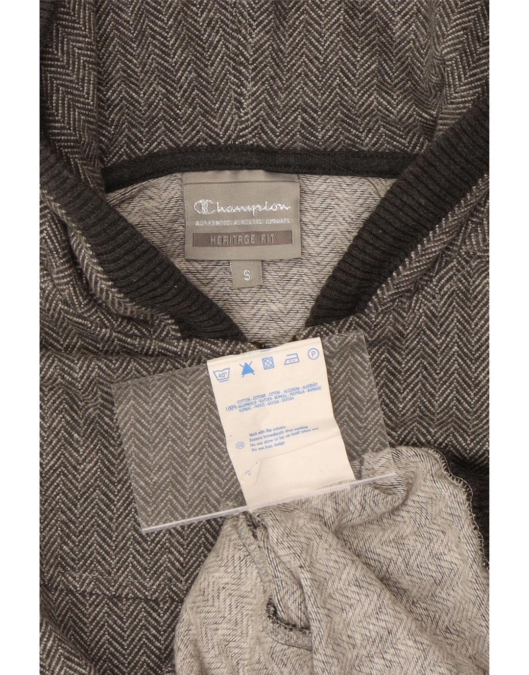 CHAMPION Ženski Heritage Fit pulover s kapuljačom s patentnim zatvaračem UK 10 Mali sivi