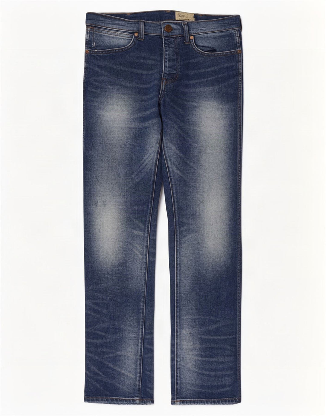 Wrangler muške ravne traperice Spencer W32 L32 plavi pamuk