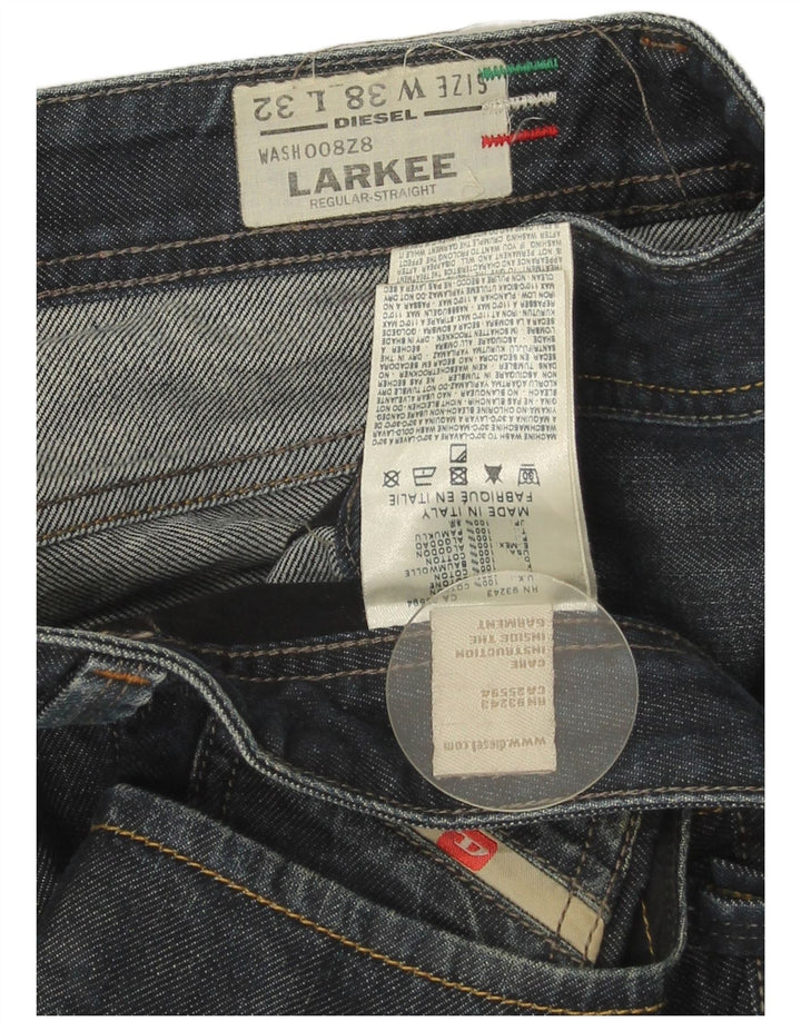 Diesel Mens Larkee Regular Straight Jeans W38 L32 Plavi pamuk