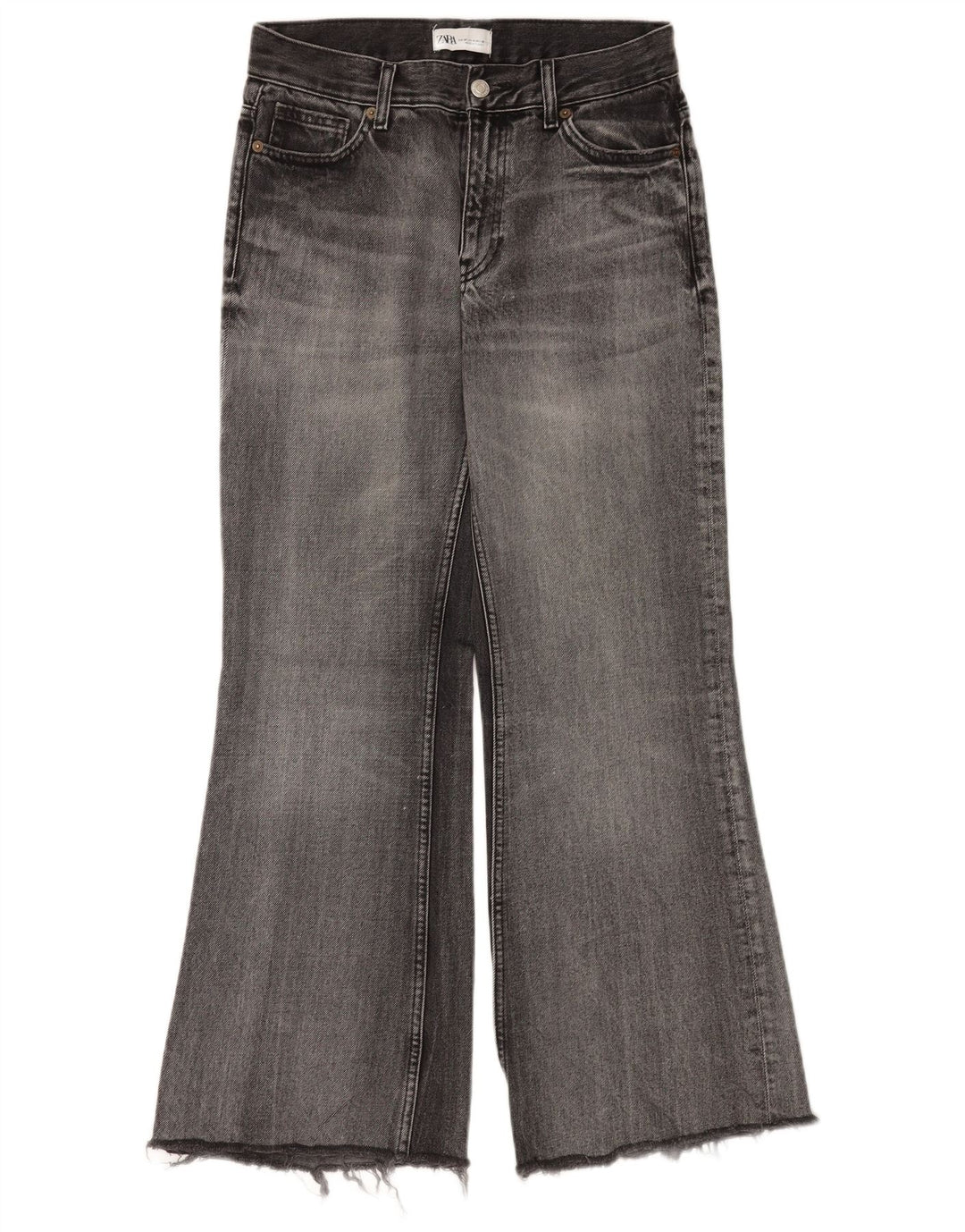 Zara ženske lepršave traperice EU 36 XS W26 L30 sive