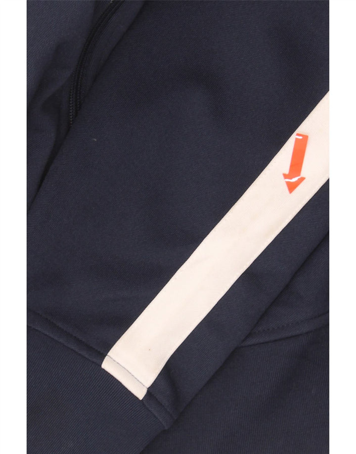 STARTER Mens Tracksuit Top Jacket UK 34/36 Small Navy Blue Colourblock Vintage Starter and Second-Hand Starter from Messina Hembry 