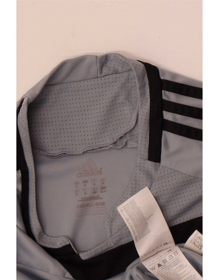 Adidas muška majica s dugim rukavima XL u sivoj boji od poliestera