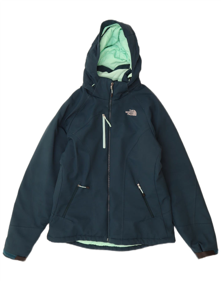 The North Face ženska podstavljena jakna s kapuljačom UK 14 srednje tamnoplavi poliester