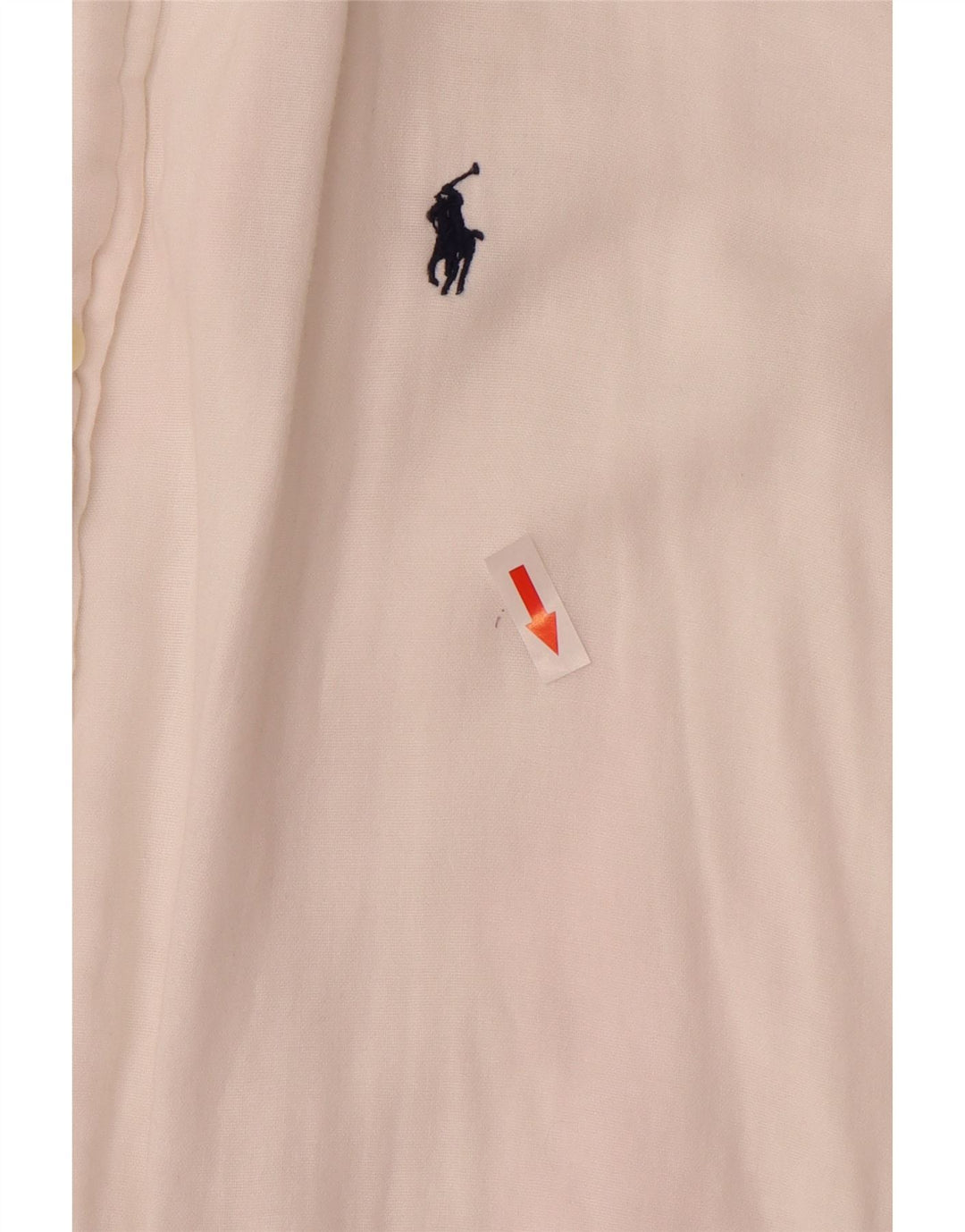 Velika bijela pamučna muška prilagođena košulja Ralph Lauren