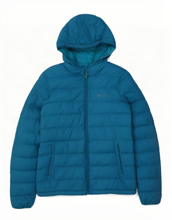 Mountain Warehouse Ženska podstavljena jakna s kapuljačom UK 8 Mali plavi najlon