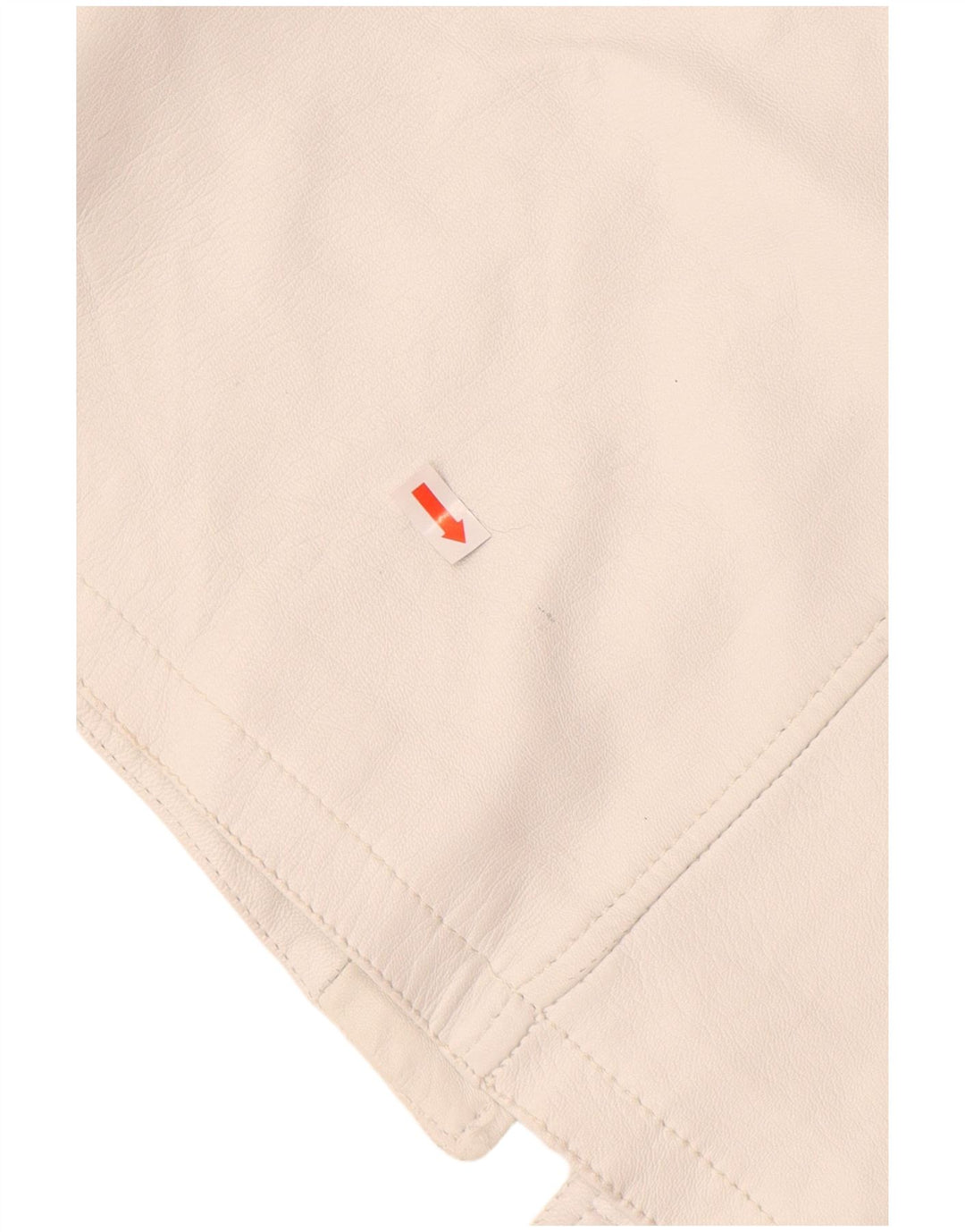 VINTAGE ženska kožna jakna UK 12 Srednje bijela