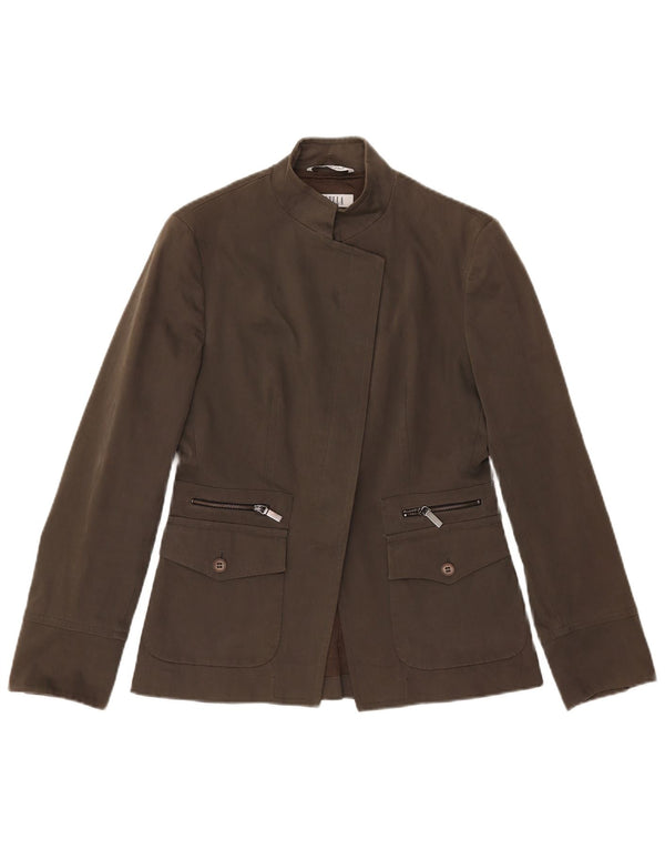 Marella Ženska jakna jakna UK 10 Mali smeđi pamuk