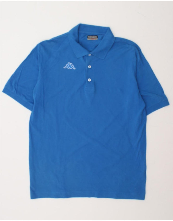 KAPPA Mens Polo Shirt Large Blue Cotton Vintage Kappa and Second-Hand Kappa from Messina Hembry 