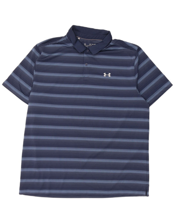 Under Armour muška polo majica Heat Gear 2XL tamnoplava na pruge
