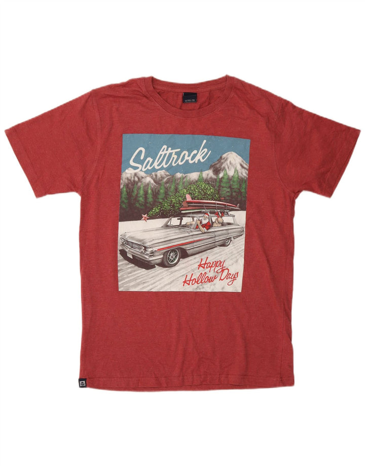 SALTROCK Muška majica kratkih rukava s grafičkim motivima, mali crveni pamuk