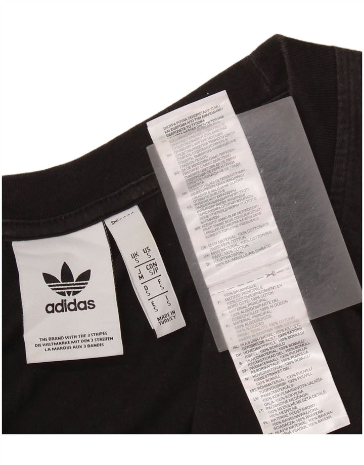 ADIDAS muški grafički gornji dio prsluka mali crni pamuk