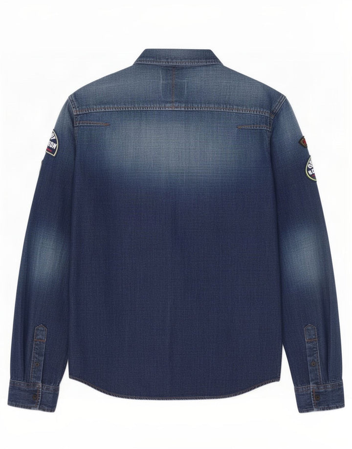 Superdry muška traper majica Mala plava pamučna