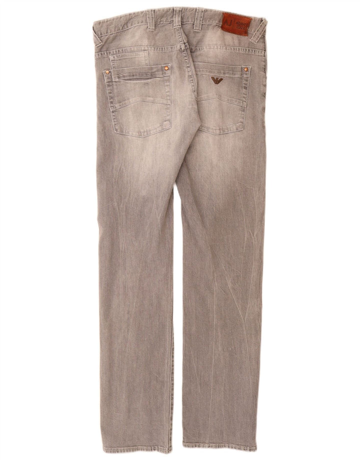 ARMANI Muške uske traperice W32 L33 Sivi pamuk