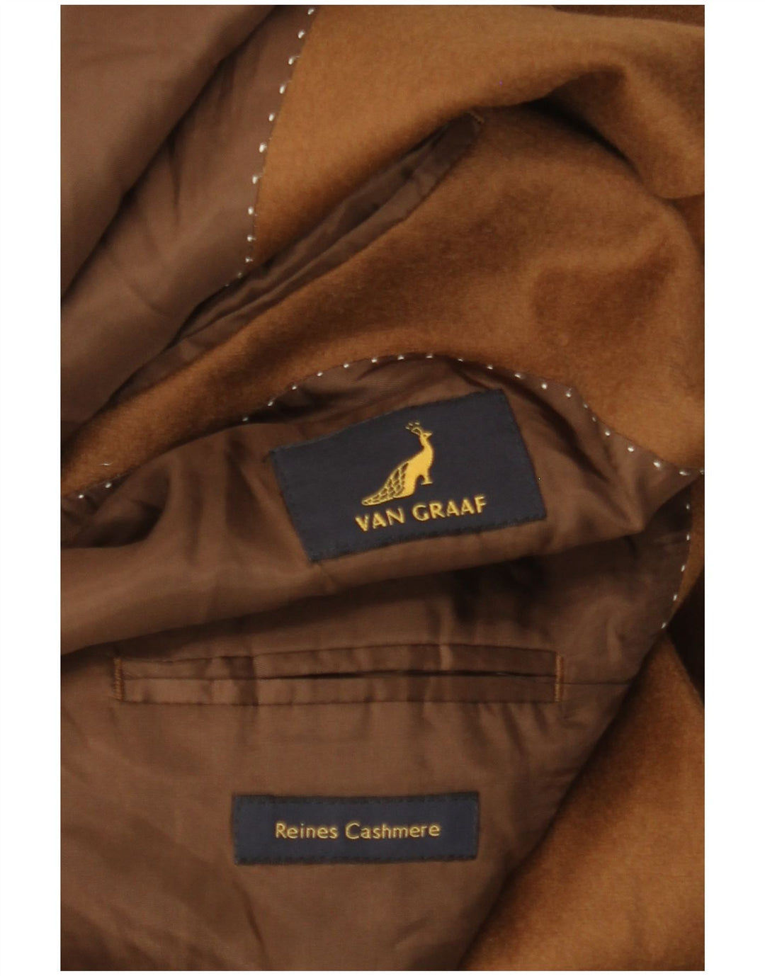 VAN GRAAF Muška jakna sa 3 gumba UK 42 XL smeđi kašmir