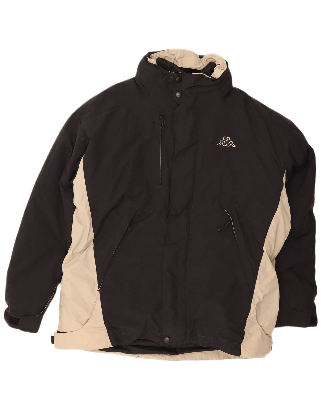 KAPPA muška vjetrovka široka kroja UK 40 velika crna boja