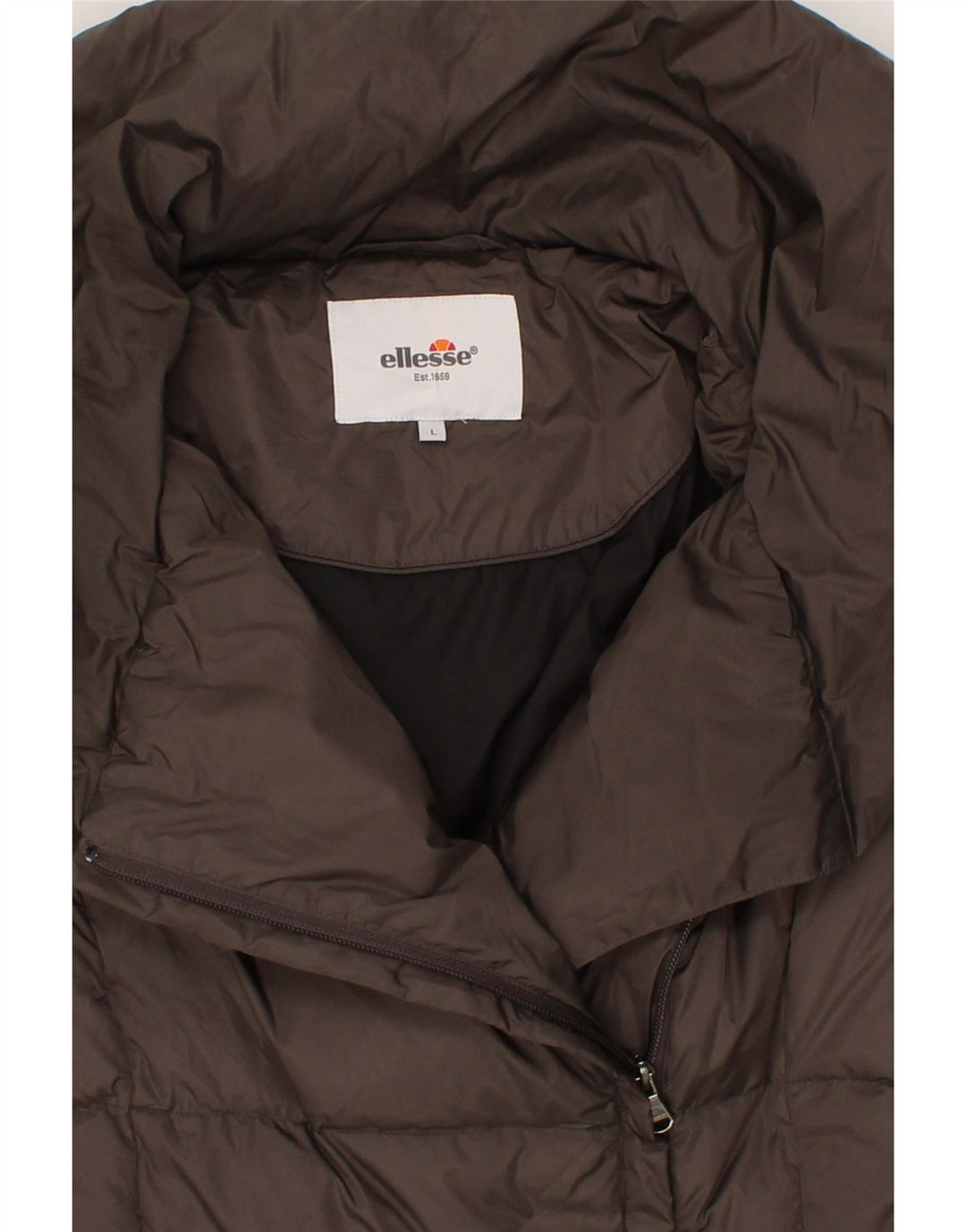 ELLESSE Womens Padded Jacket UK 14 Large Grey Nylon Vintage Ellesse and Second-Hand Ellesse from Messina Hembry 
