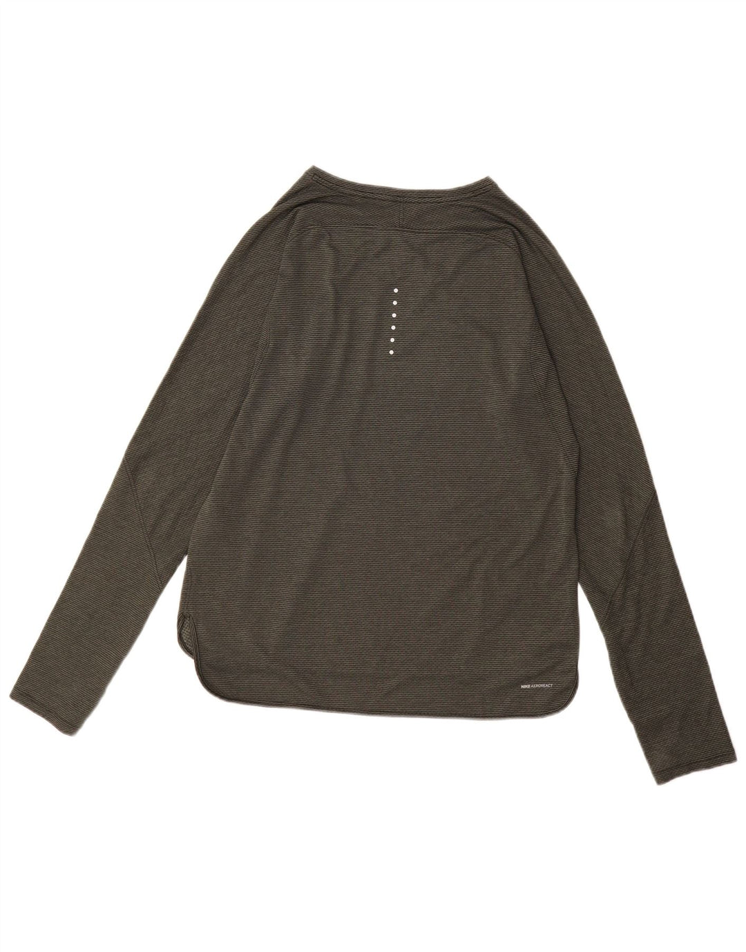 Ženska majica Nike dugih rukava UK 16, poliester s velikim kaki prugama