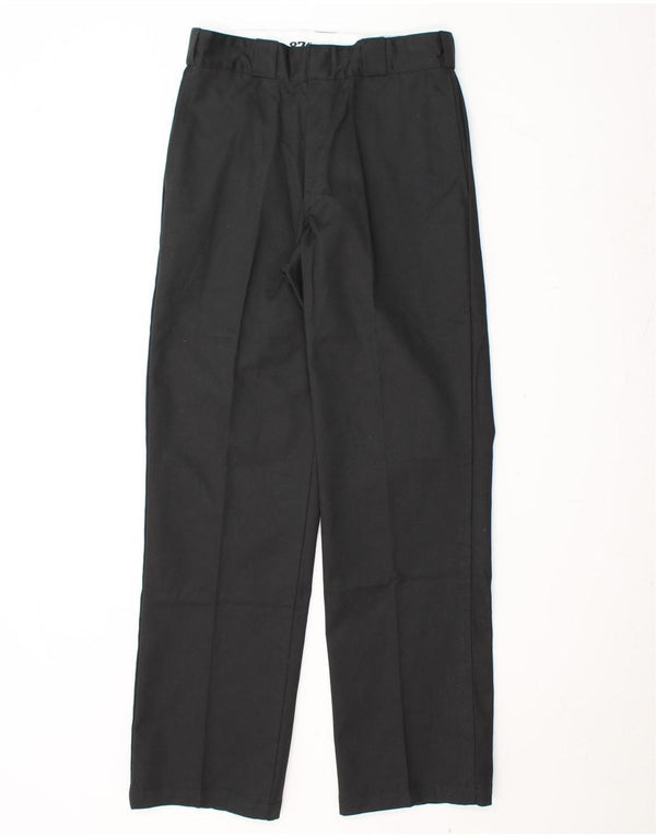 DICKIES Muške 874 ravne chino hlače originalnog kroja W31 L32 crni pamuk