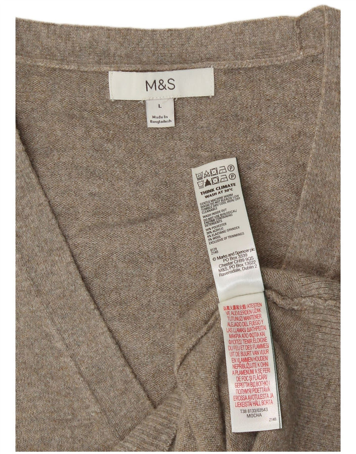 Marks & Spencer ženski kardigan pulover bez rukava UK 16 veliki sivi
