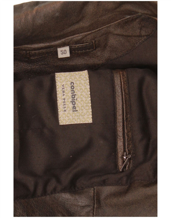 Conbipel muška kožna jakna IT 50 Large Brown Leather