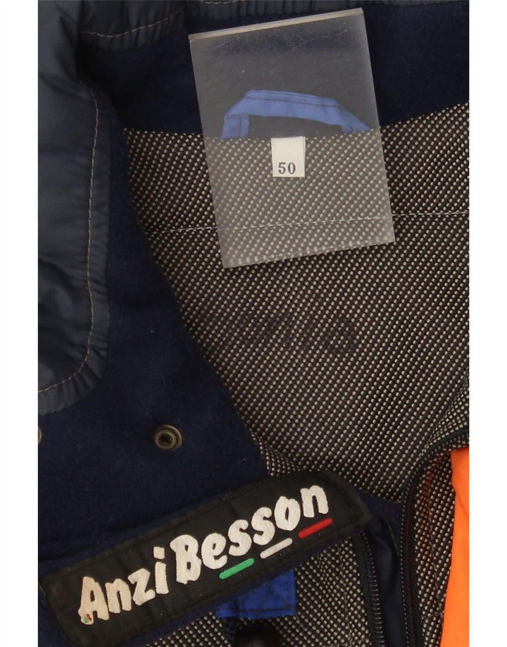 Anzi Besson muška skijaška jakna s kapuljačom IT 50 Large Blue Colourblock