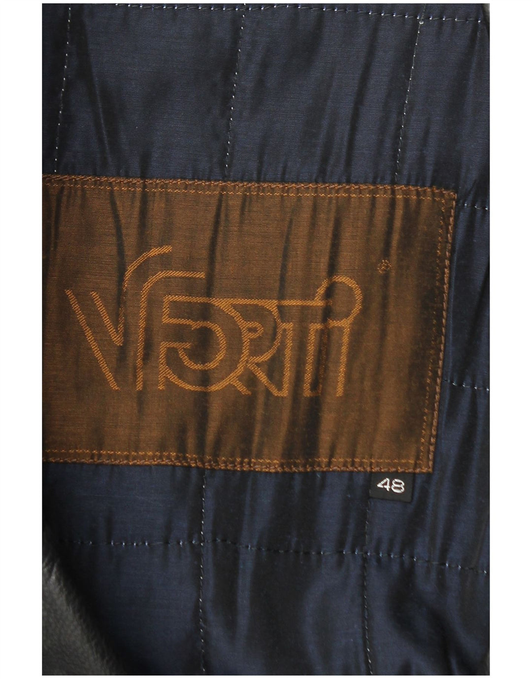 Vittorio Forti muški kožni kaput IT 48 srednje crne boje