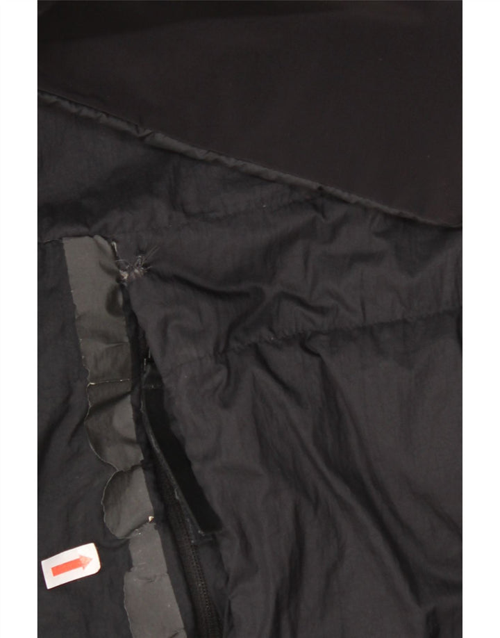 Adidas muški podstavljeni kaput s kapuljačom UK 38 Srednje crni najlon