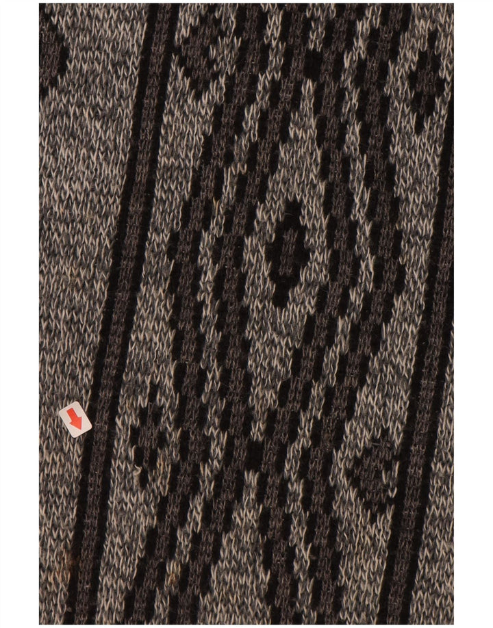 ANGELO LITRICO Muški džemper s okruglim izrezom IT 52/54 veliki sivi geometrijski