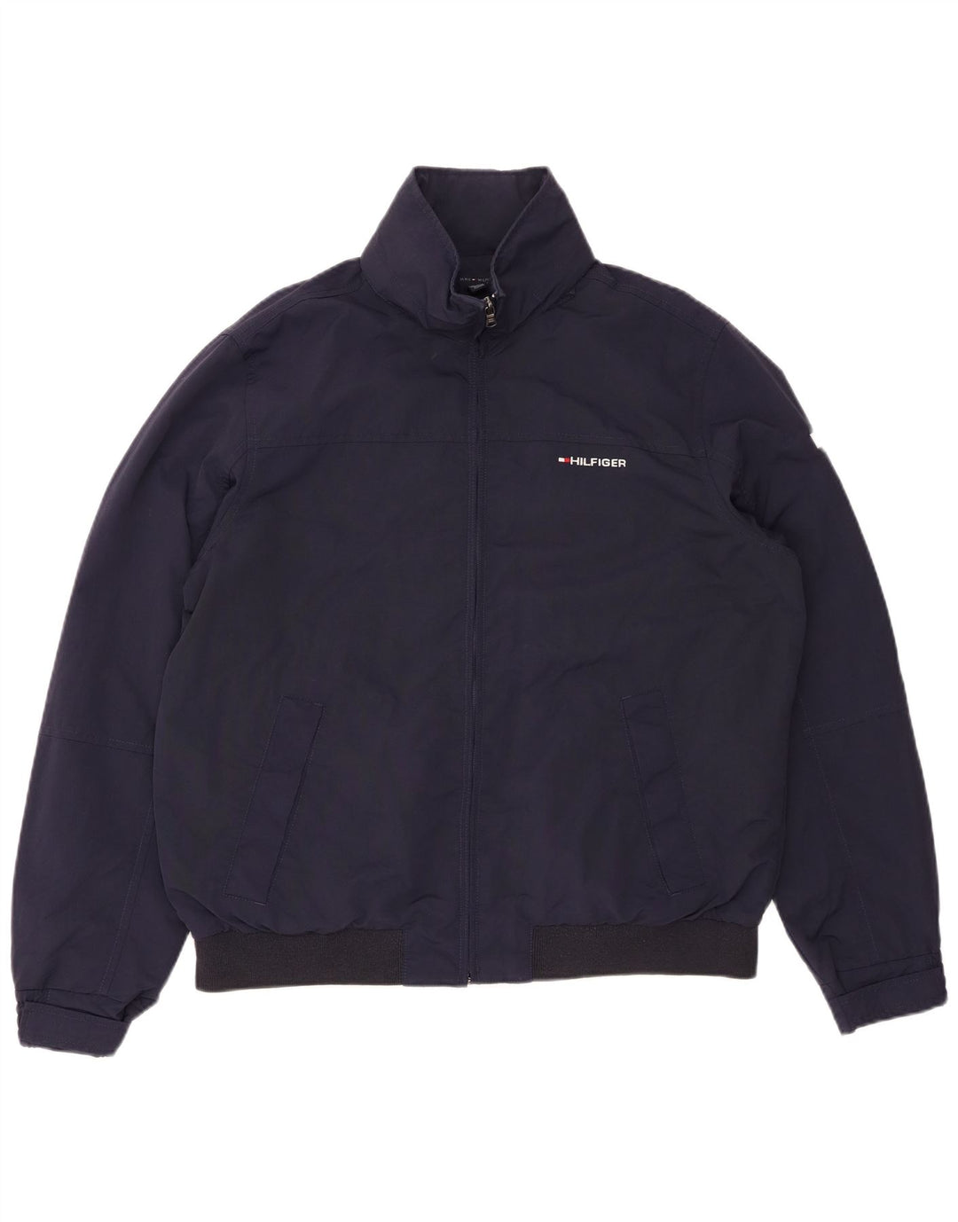 TOMMY HILFIGER muška bomber jakna s kapuljačom UK 38 srednje tamnoplavi najlon