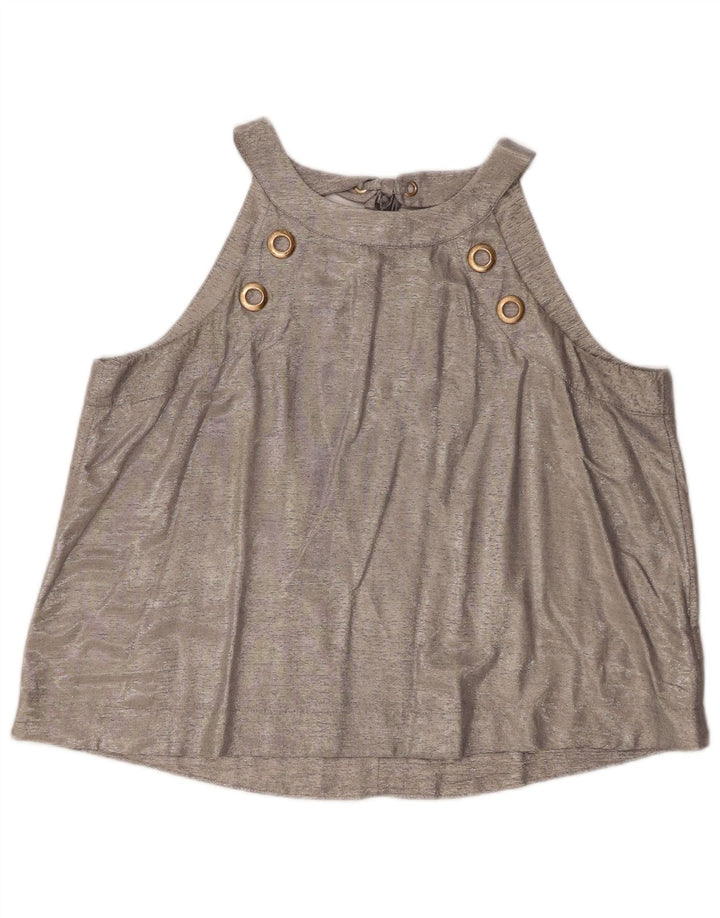 Coast ženski kratki top UK 16 Large srebrna viskoza