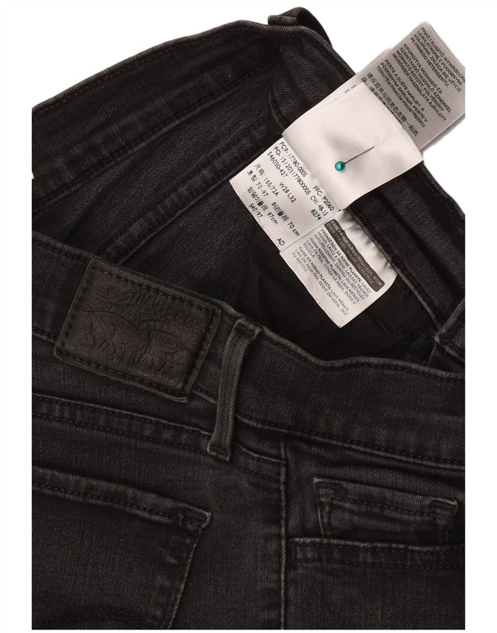 LEVI'S ženske 710 super uske traperice W28 L32 sivi pamuk