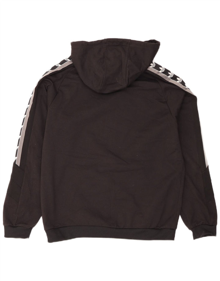 Adidas muška majica s kapuljačom s kapuljačom srednje crne boje, poliester