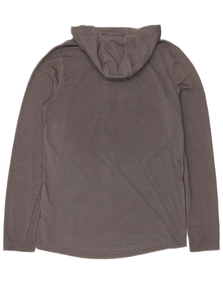 UNDER ARMOUR Muška pulover s kapuljačom Heat Gear Zip Srednje sivi poliester