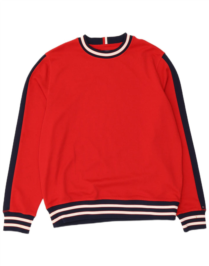 Tommy Hilfiger muški džemper od velikog crvenog poliestera u boji