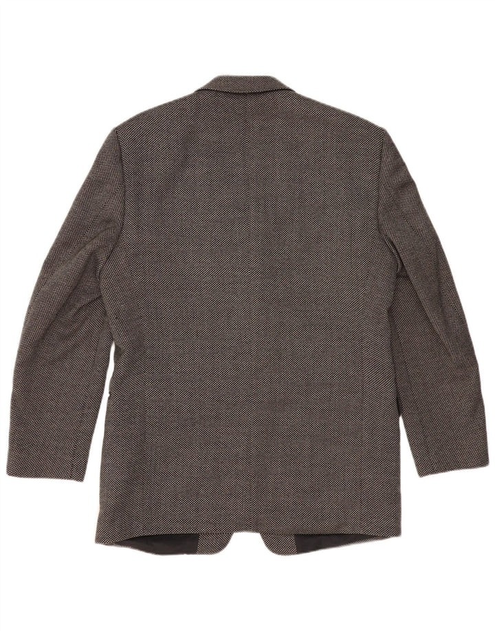 REDGREEN Muška jakna sako s 3 gumba EU 50 Vunena velika siva mrlja