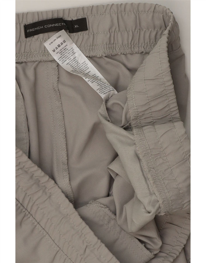 FRENCH CONNECTION Muške jogger hlače Cargo hlače XL W38 L29 sivi poliester