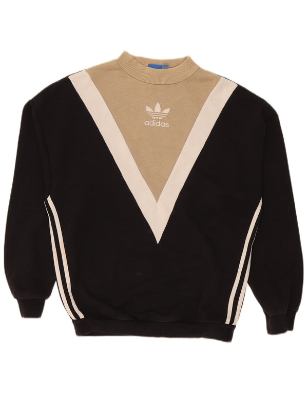 Adidas veliki ženski džemperi UK 10 Small Black Colourblock