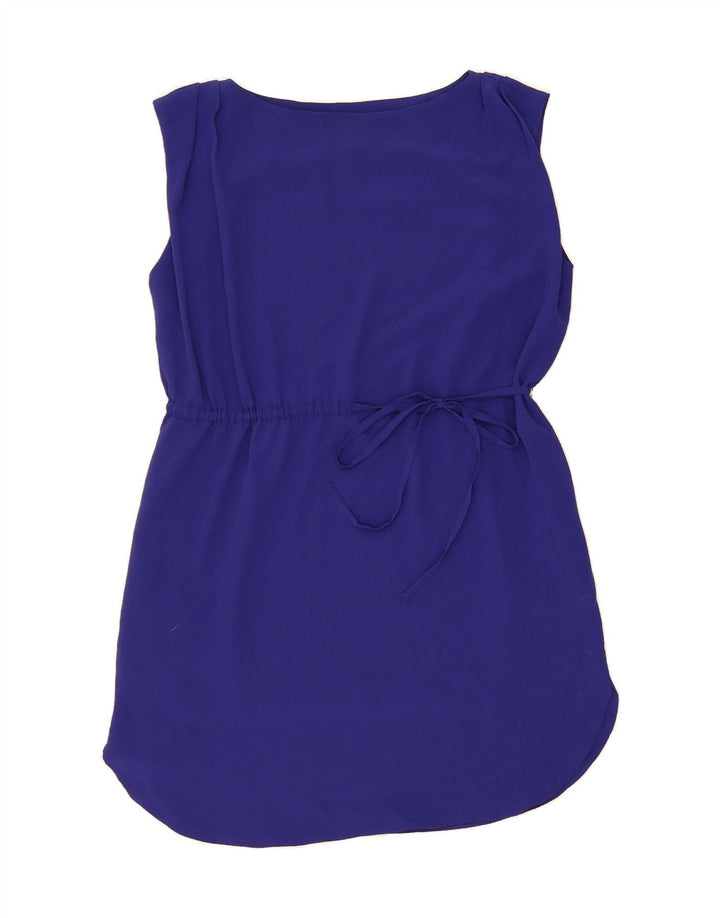 REISS Womens Sleeveless Sheath Dress UK 12 Medium  Navy Blue Polyester Vintage Reiss and Second-Hand Reiss from Messina Hembry 