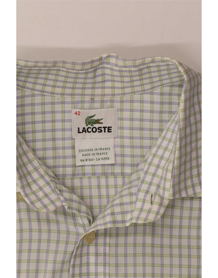 Lacoste muška košulja veličina 42 veliki bijeli karirani