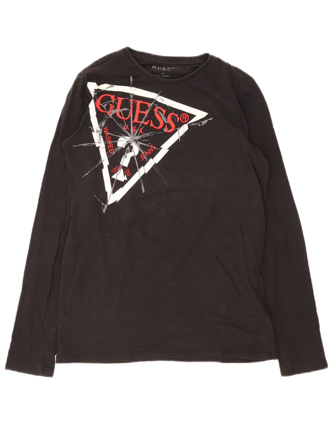 Guess Boys grafička majica dugih rukava 15-16 godina crna