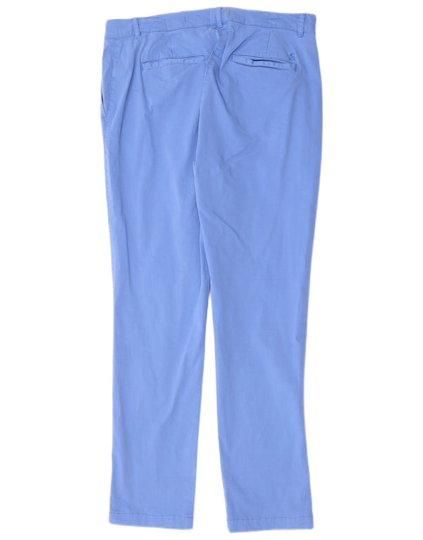 JOULES Ženske Chino hlače opuštenog kroja UK 14 Large W34 L30 Plavi pamuk