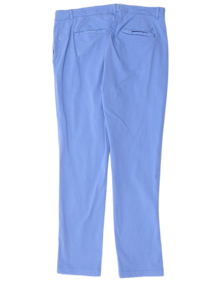 JOULES Ženske Chino hlače opuštenog kroja UK 14 Large W34 L30 Plavi pamuk
