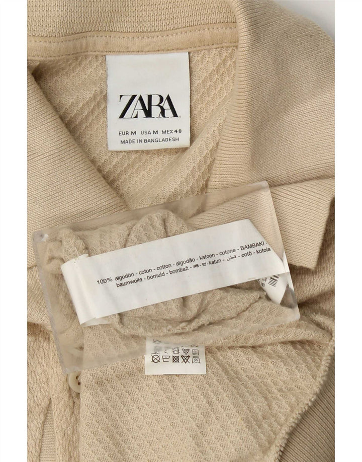 Zara muška polo majica Srednje bež pamuk