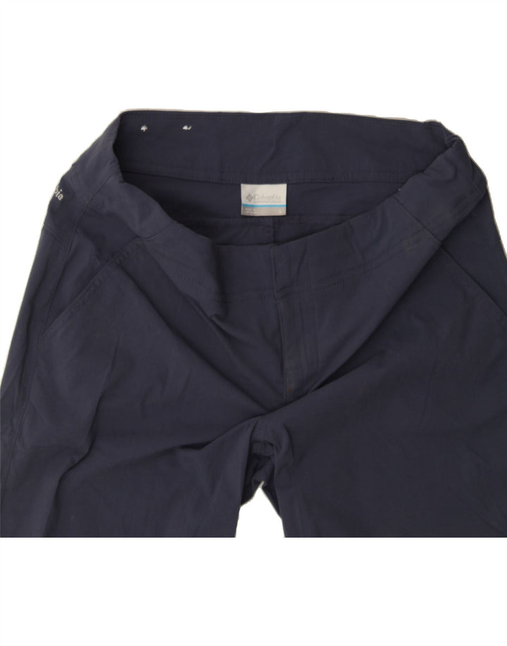 COLUMBIA Womens Chino Shorts US 6 Medium W30 Navy Blue Nylon Vintage Columbia and Second-Hand Columbia from Messina Hembry 